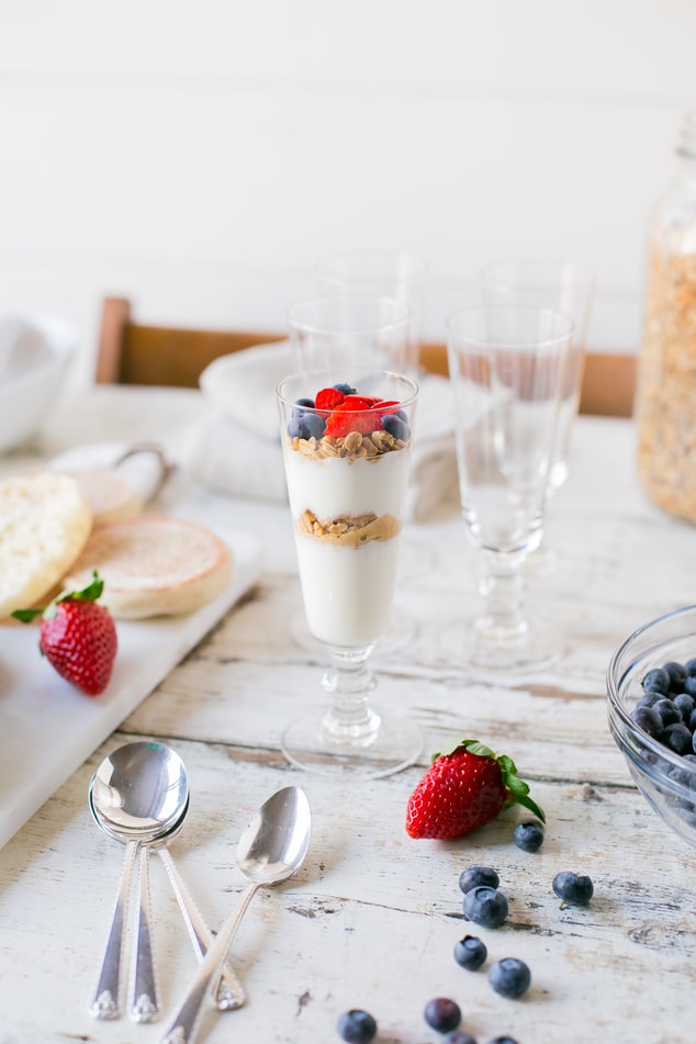 yogurt parfait party food ideas for kids birthdays