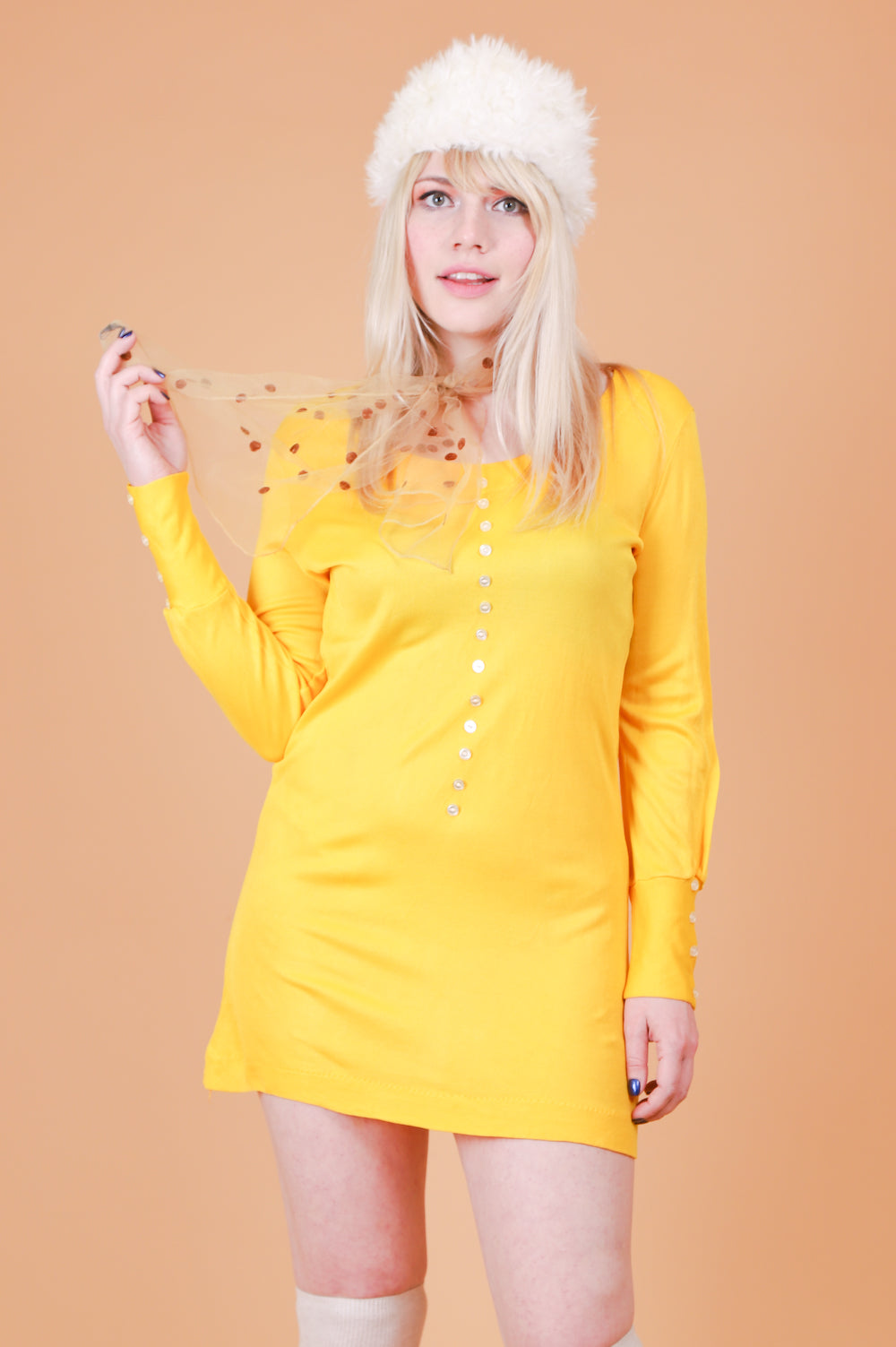 Vintage 1960's Electric Lemonade Mini-Dress