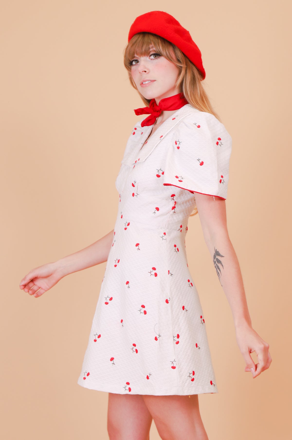 Vintage 1970’s Cherry Pie Mini-Dress