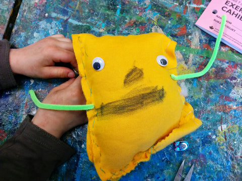 A spooky talking monster made in one of our workshops