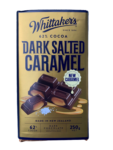 Whittakers Dark Chocolate Salted Caramel Block 250g 4112