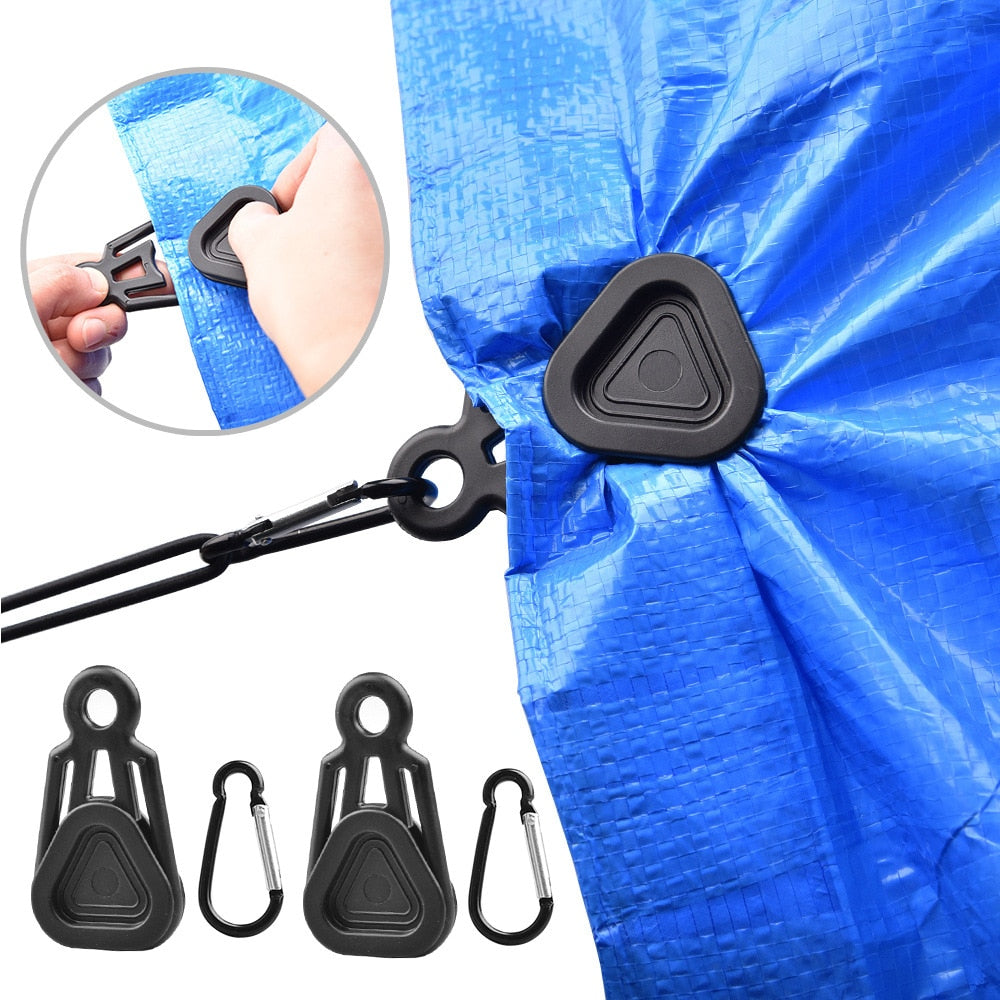 Awning Clamp Clip Snap Outdoor Camping Tent Holder Tools Accessories 10pcs/set 