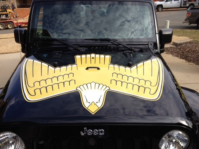Golden eagle decal jeep wrangler #1