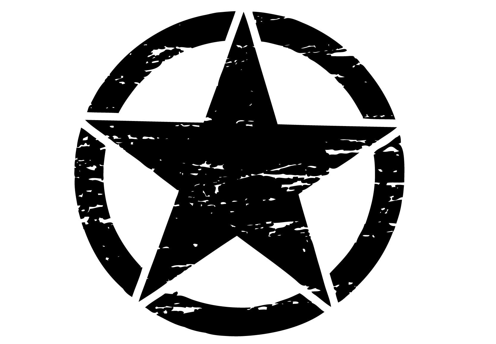 White star decal jeep #3