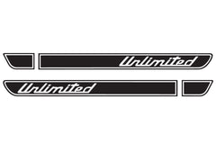Jeep UNLIMITED Retro Hood Decals for Wrangler TJ - Multi Color
