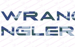 Extra Large Jeep WRANGLER Navy Blue Digital Camo Hood Decals TJ Style