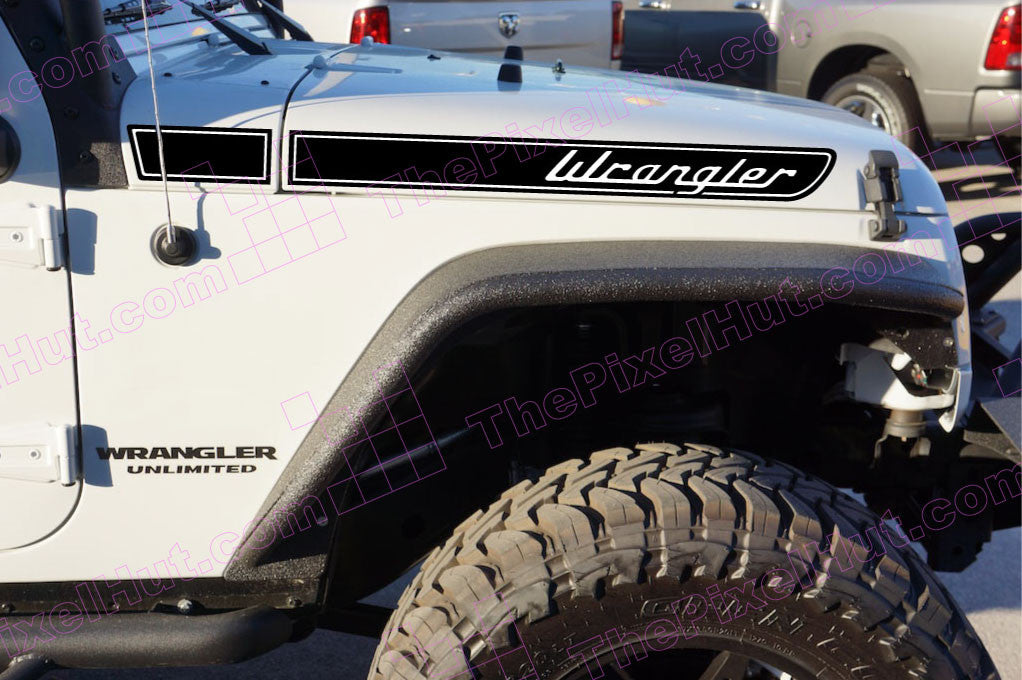 Decals for jeep wrangler hood #2