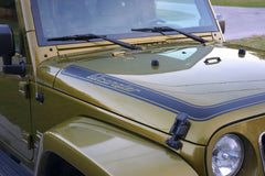 Wrap around Hood Decal to fit Jeep Wrangler JK - Retro Wrangler Design