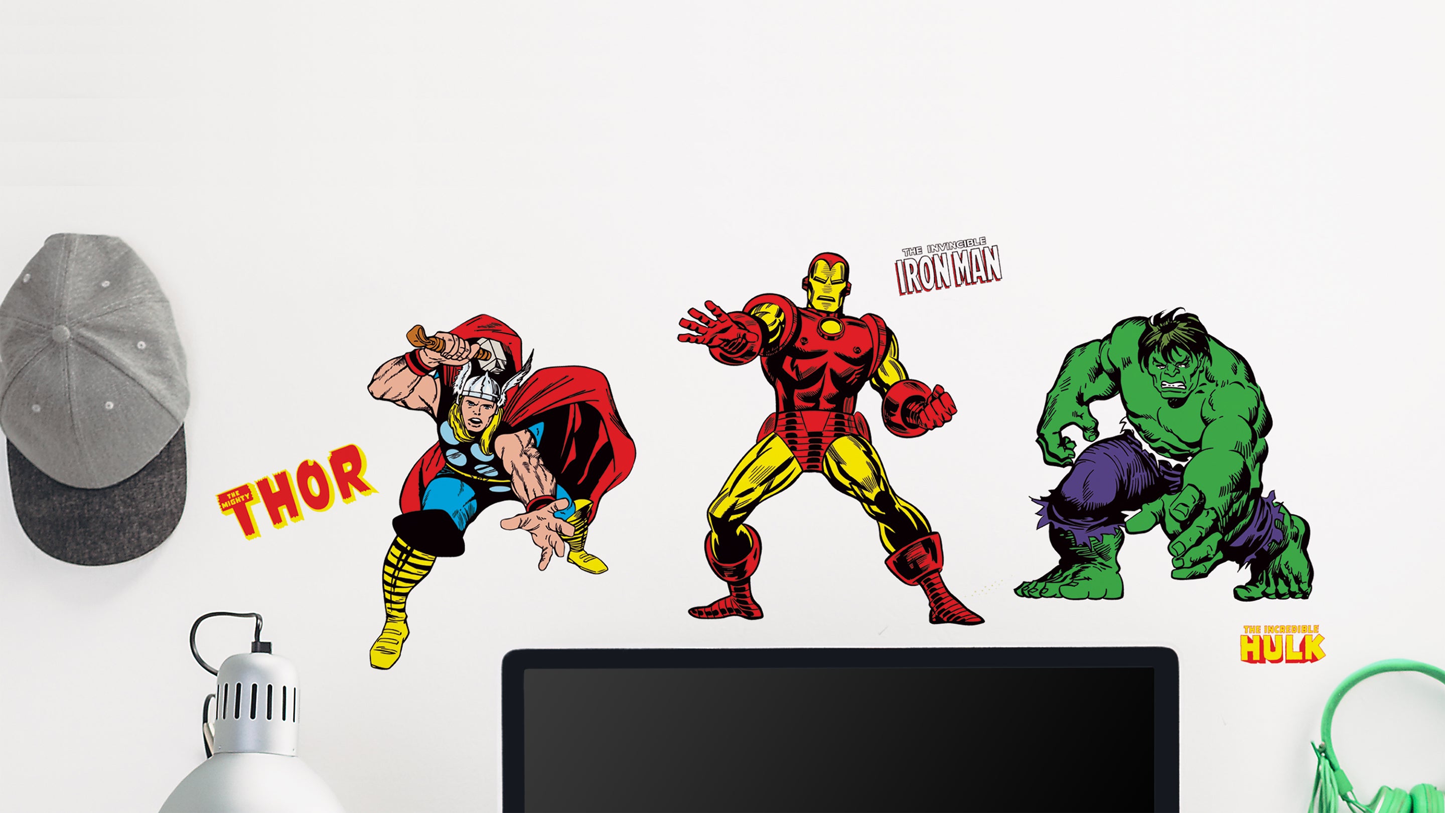 IRON MAN 47" GiAnT Wall Decals CLASSIC MARVEL Room Decor Stickers Comics Avenger 