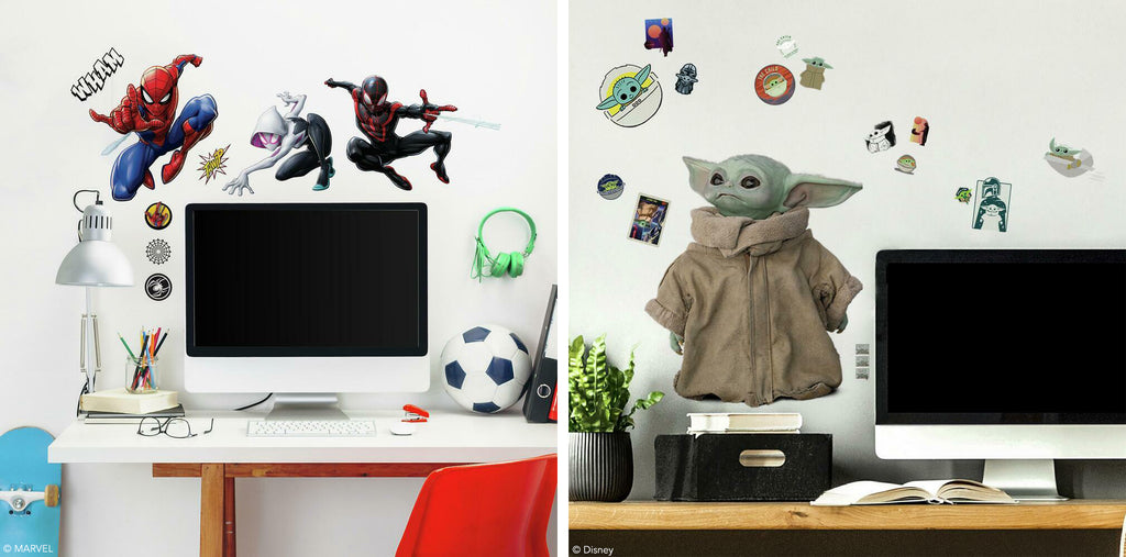 superhero decals for home office