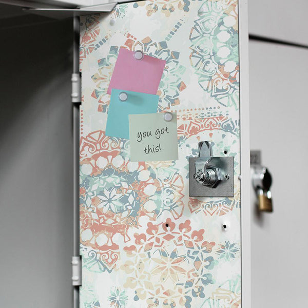 DIY Your Locker With Peel And Stick Wallpaper