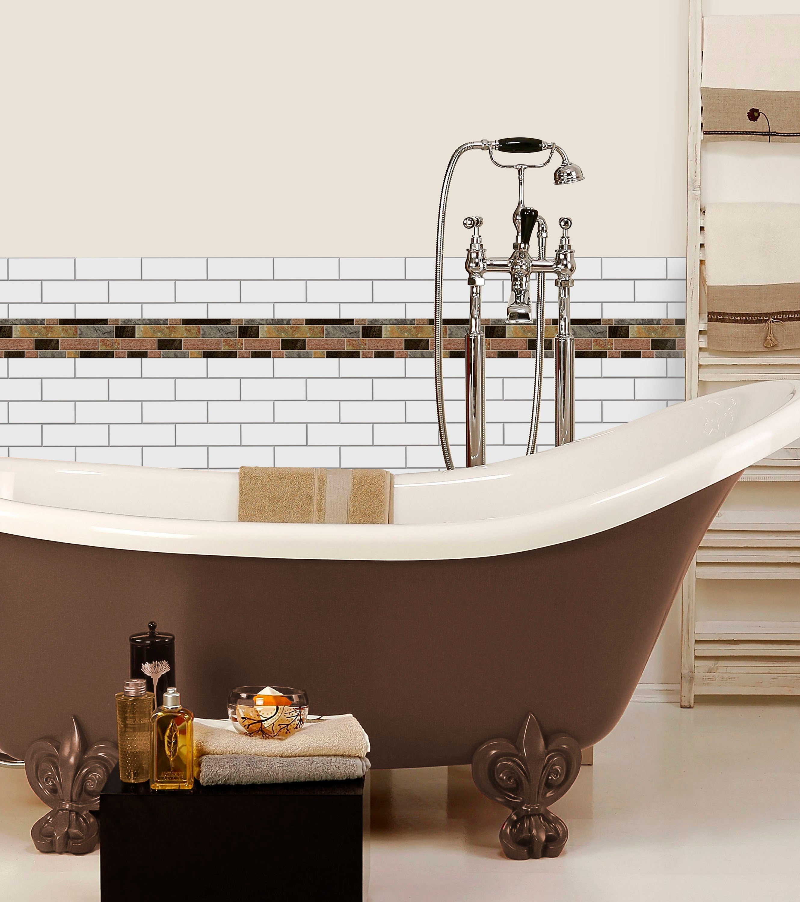 Create A Fresh New Look In A Bathroom With Sticktiles
