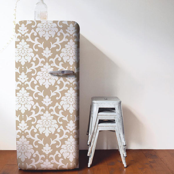 Decorate A Refrigerator With Peel And Stick Wallpaper