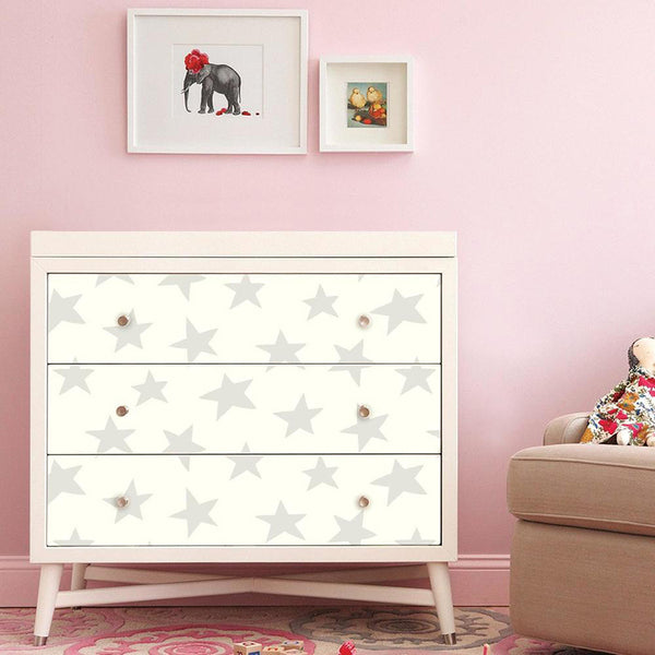 Decorate A Dresser With Peel And Stick Wallpaper