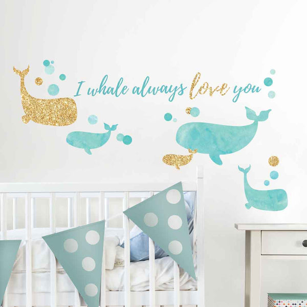 I Whale Always Love You Wall Decals