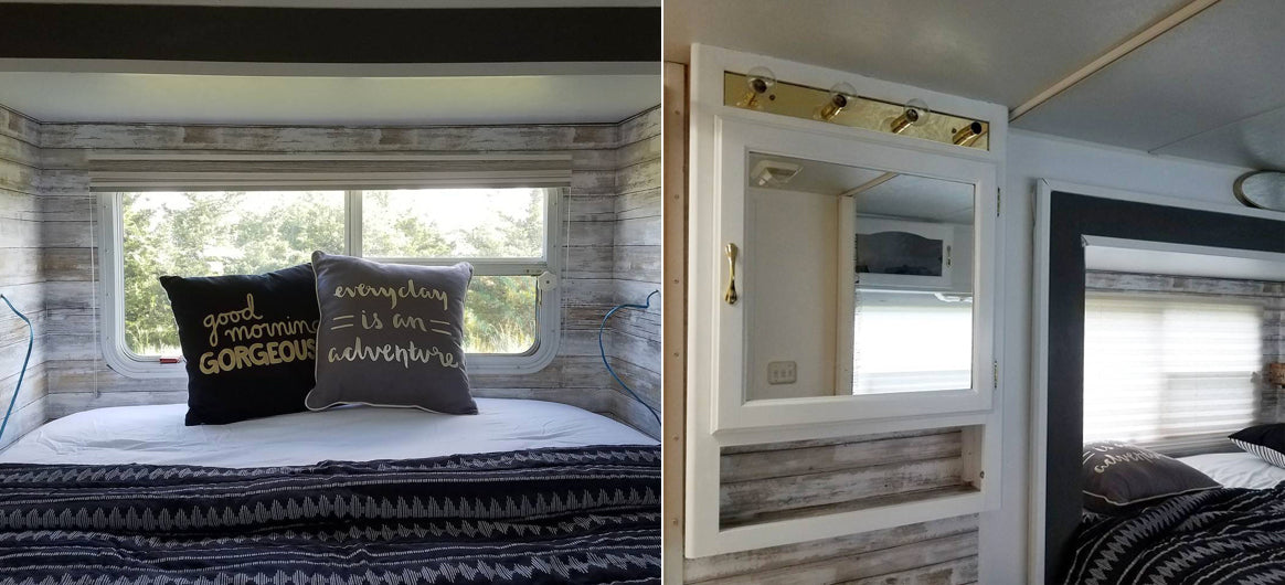 RV Renovation with Peel And Stick Wallpaper