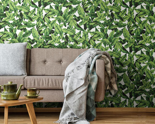 Add Tropical Decor With peel And Stick Wallpaper