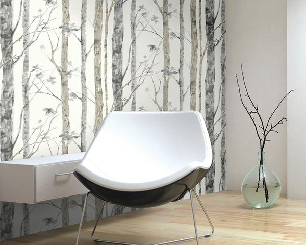 Create A Wooded Wall With Peel And Stick Wallpaper