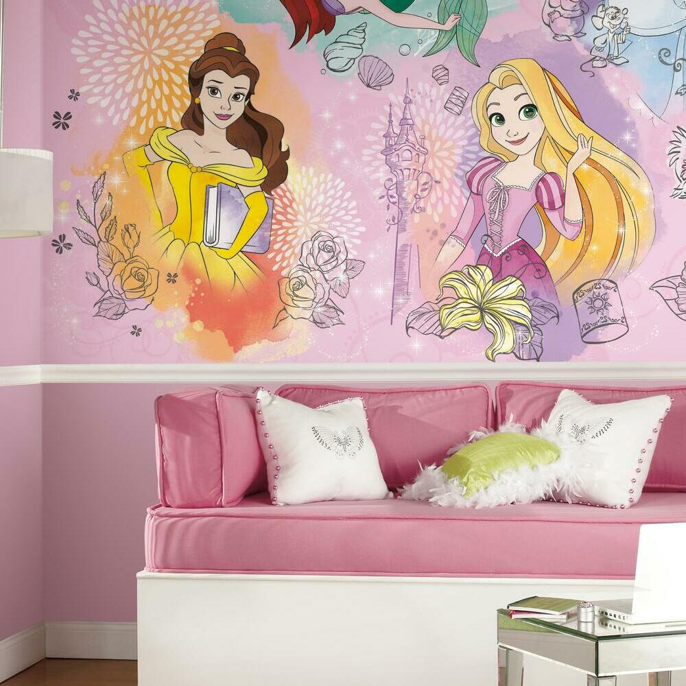 Details about   New Disney PRINCESS Peel & Stick Wallpaper BORDER Wall Decals Girls Room Decor