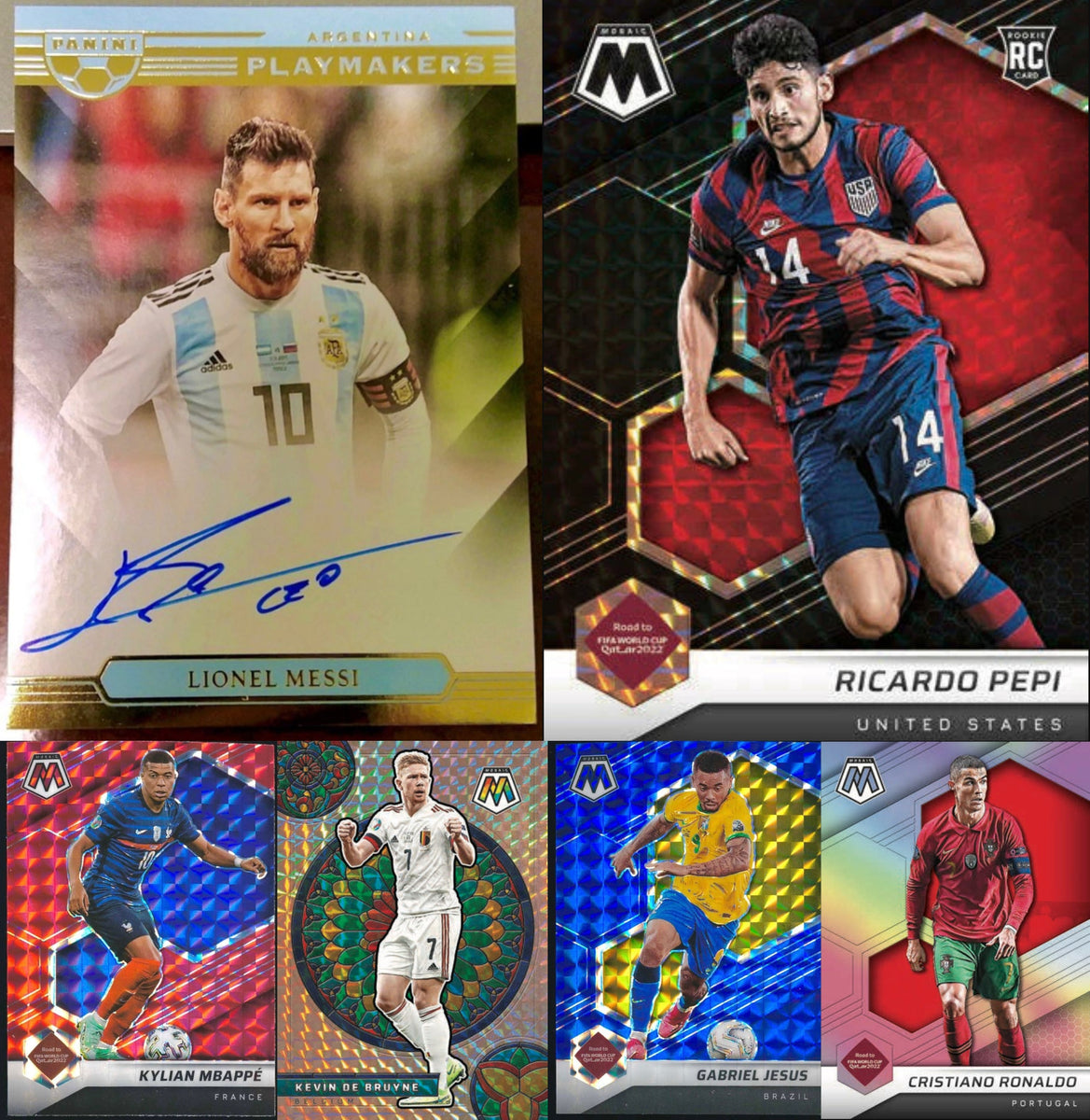 2021-22 PANINI MOSAIC ROAD TO FIFA WORLD CUP SOCCER HOBBY PACK