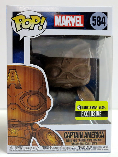 captain america wood pop