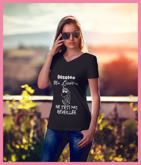 t shirt licorne femme ma licorne ne s'est pas réveillée