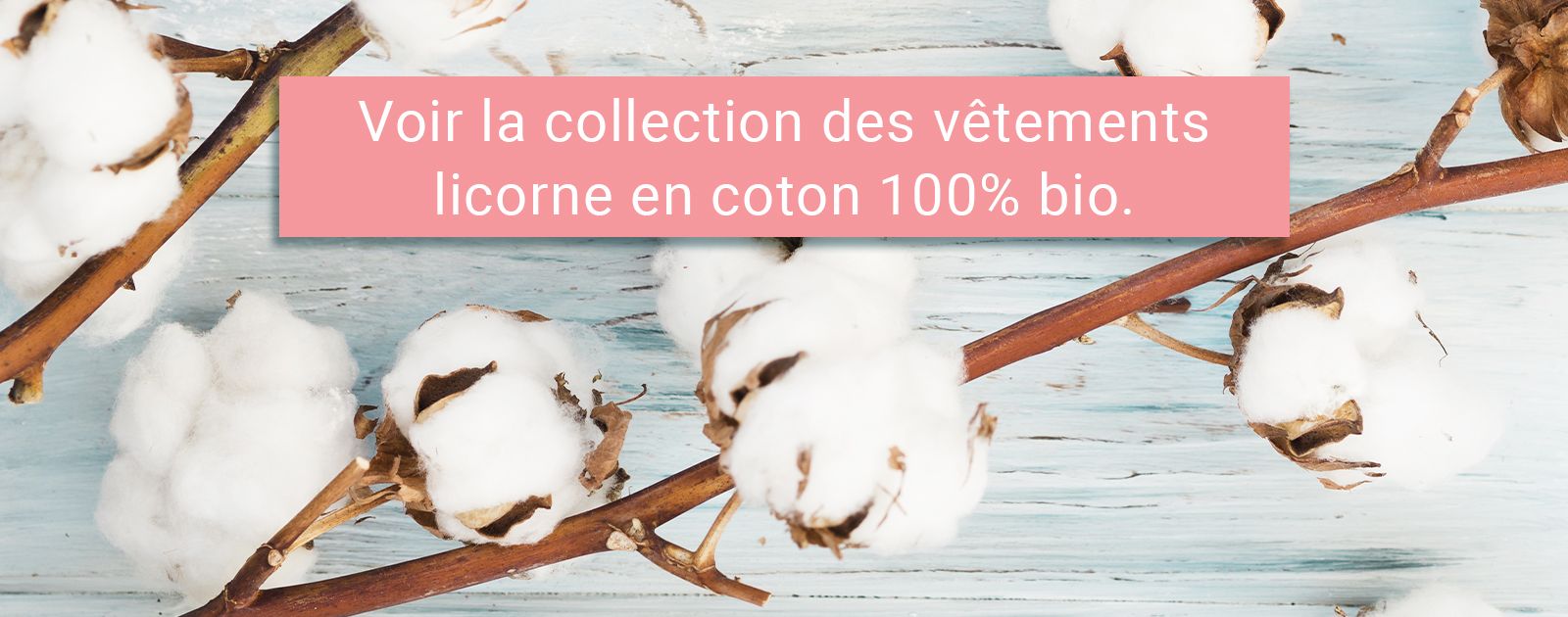 Collection vêtements licorne en coton bio 