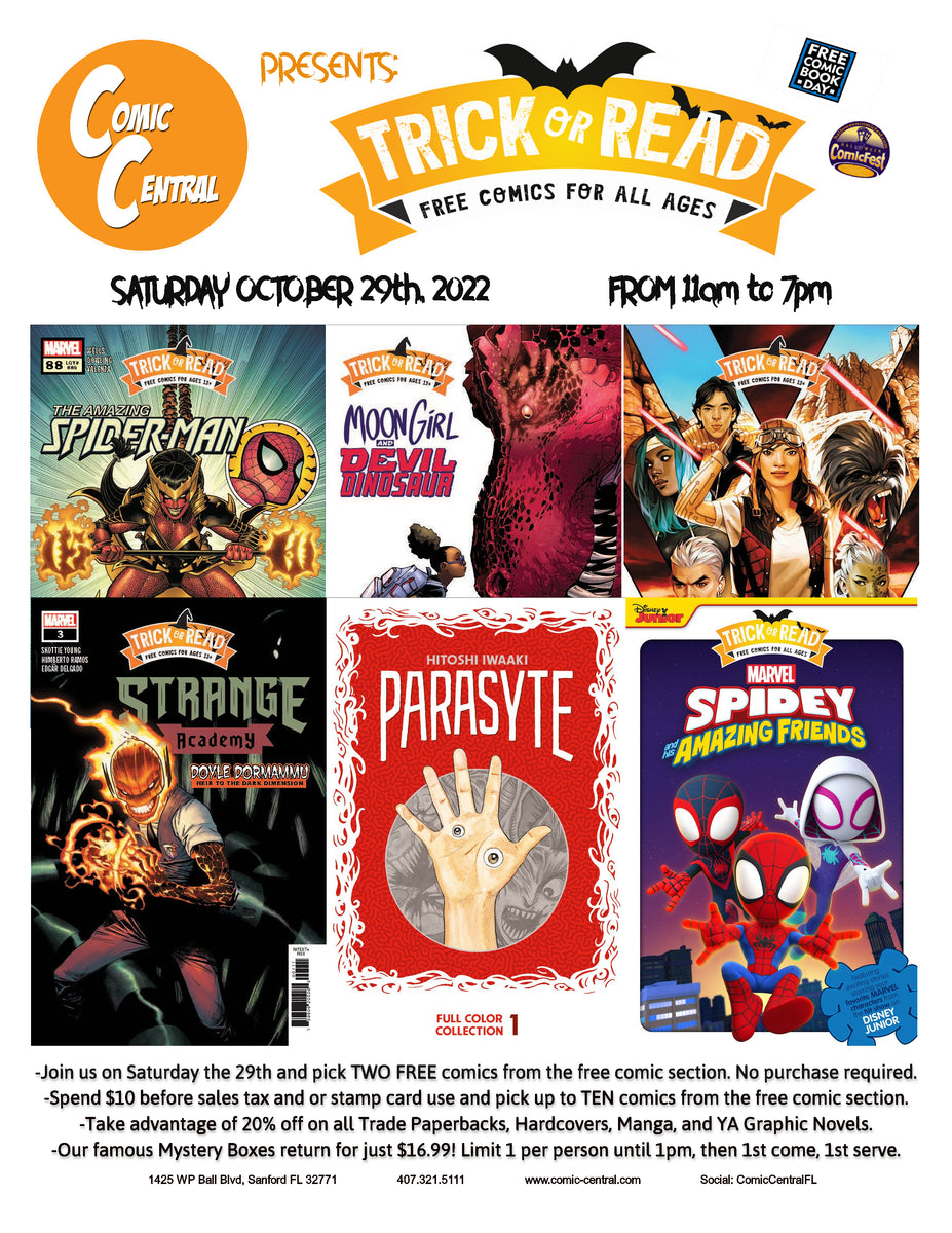 Trick or Read aka Free Comic Book Day 2.0 is Saturday October 29th, 20