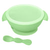 Silicone Bowl & Spoon with Suction Base & Snap on Lid