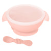 Silicone Bowl & Spoon with Suction Base & Snap on Lid