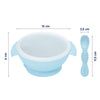 Silicone Bowl & Spoon with Suction Base & Snap on Lid
