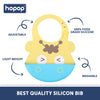 Easy Clean Crumb Catcher Food Grade Silicon Bib, Suitable for Infants and Toddlers between 6 to 36 Months - hopop.in