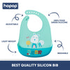 Easy Clean Crumb Catcher Food Grade Silicon Bib, Suitable for Infants and Toddlers between 6 to 36 Months - hopop.in