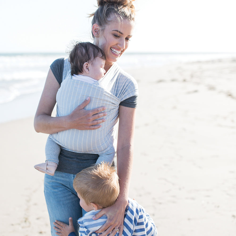 ergobaby aura wrap grey stripes