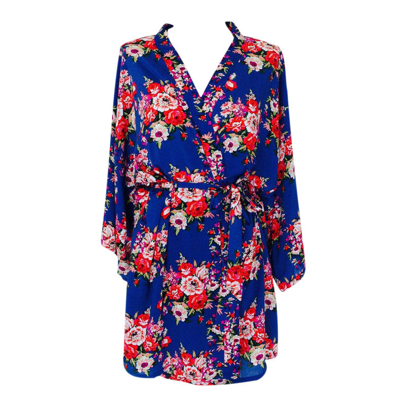 flowery dressing gown