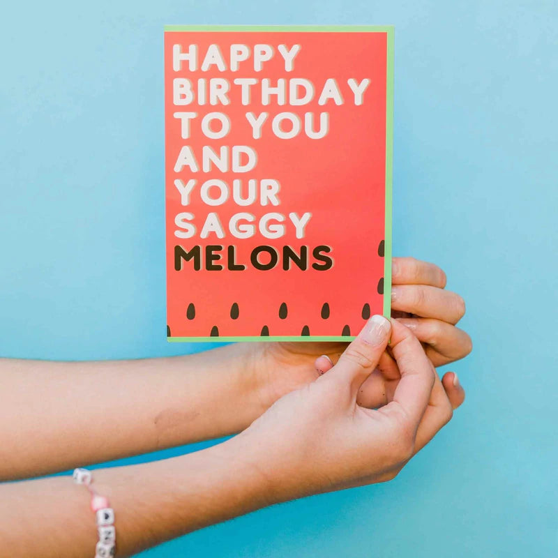 Birthday to You and Your Saggy Melons! - Glitter Card TireCockz