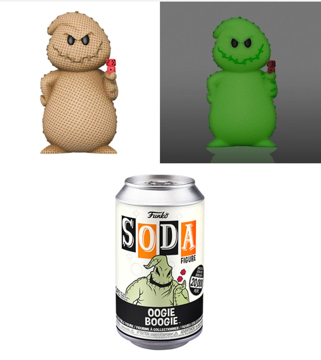 Funko Vinyl Soda Nightmare Before Christmas Oogie Boogie with Possible Chase