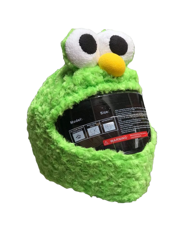 FUNDA CASCO PELUCHE ORIGINAL ELMO VERDE Importaciones