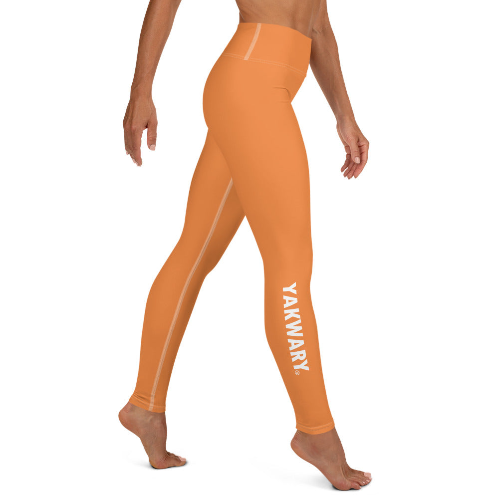 orange yoga leggings