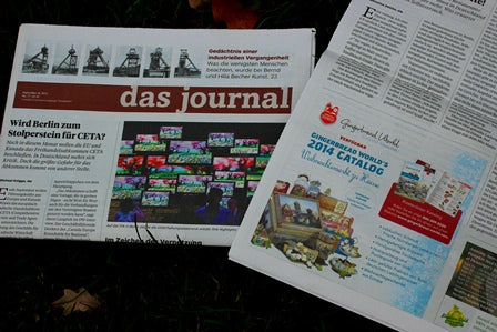 Gingerbread World advertising in Das Journal German Language Newspaper