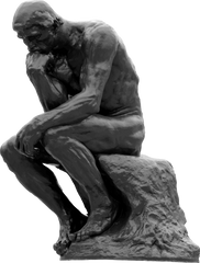 Gingerbread World Blog - Giving Corporate Gifts at Christmas - Is it really necessary? Image of The Thinker