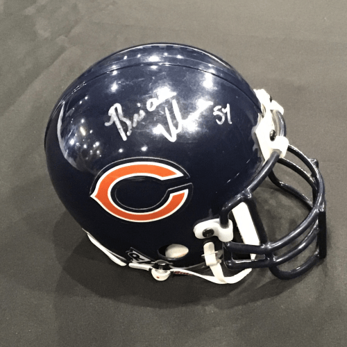 brian urlacher signed mini helmet