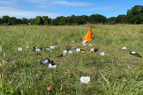  Colony cleanup - picture of field with trash in it
