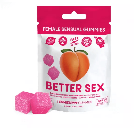 Better Sex Female Enhancement Gummies 2pc Pack 