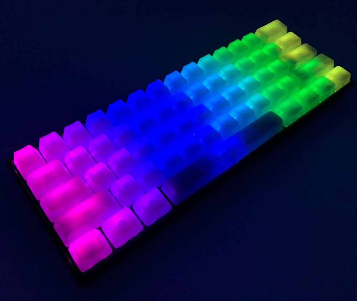 blank clear keycaps