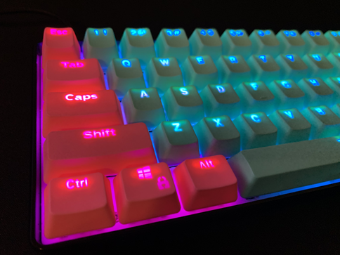 galaxy blue keycaps