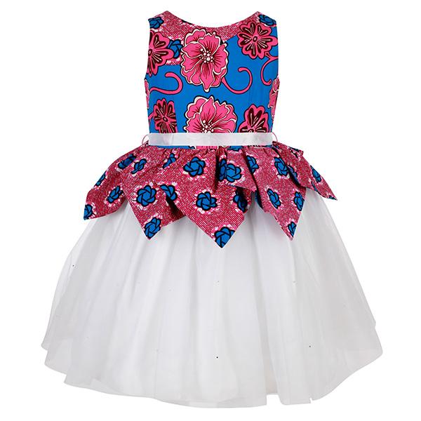 ankara ball gown for baby girl