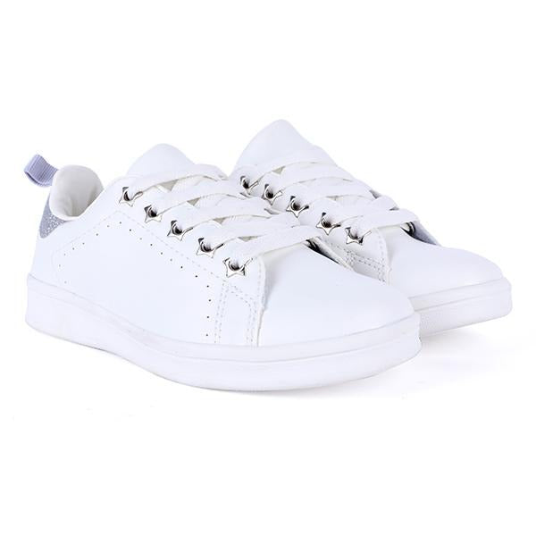 childrens white lace up plimsolls