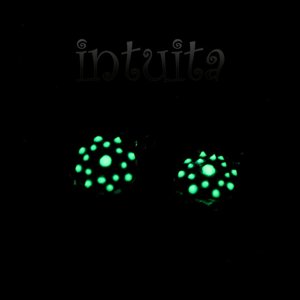 Glow-in-the-dark, fot painted earrings Christmas Gifts