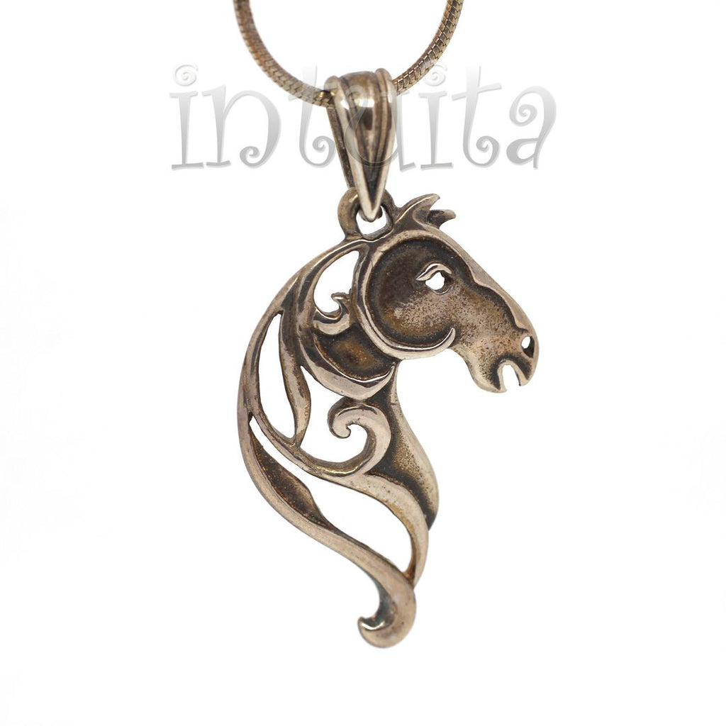 Horse Shape Sterling Silver Pendant Christmas Gift